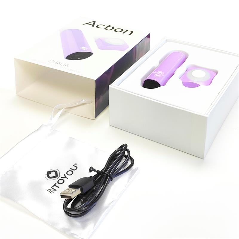 Dhalia Súper Vibrating Bullet with Remote Control High-powered USB Purple - Image 5