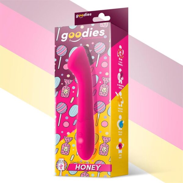 Honey G-Spot Vibe USB Silicone Fuchsia - Image 2