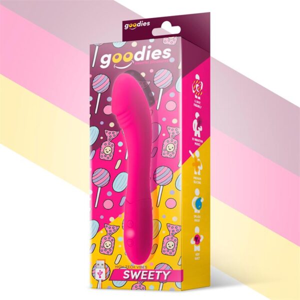 Sweety G-Spot Vibe USB Silicone Fuchsia - Image 2