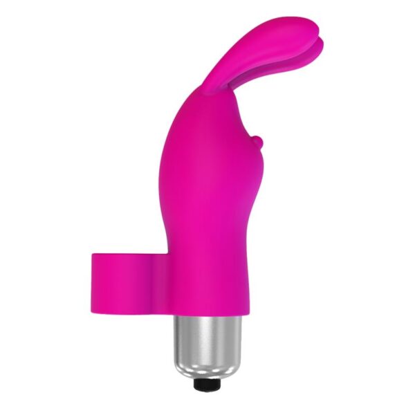 Fingyhop Vibrating Bullet with Rabbit Silicone Pink - Image 4