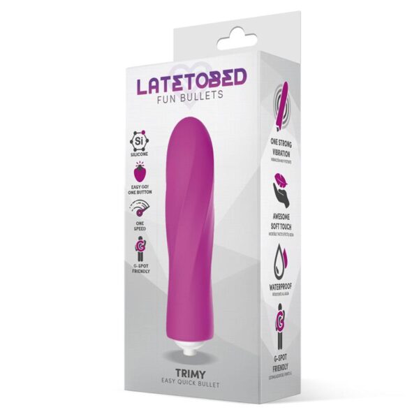 Trimy Easy Quick Vibrating Bullet Silicone Pink - Image 2