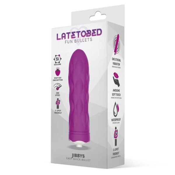 Jibbys Easy Quick Vibrating Bullet Silicone Purple - Image 2