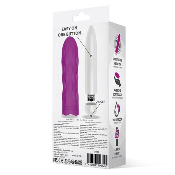 Jibbys Easy Quick Vibrating Bullet Silicone Purple - Image 3
