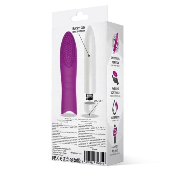 Dotys Easy Quick Vibrating Bullet Silicone Purple - Image 3