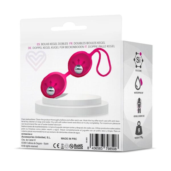 Geisha Double Kegel Balls Rose Red 70 gr - Image 3