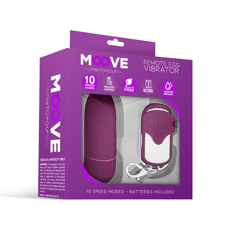 Vibrating Egg with Remote Control Dark Purple - Image 2