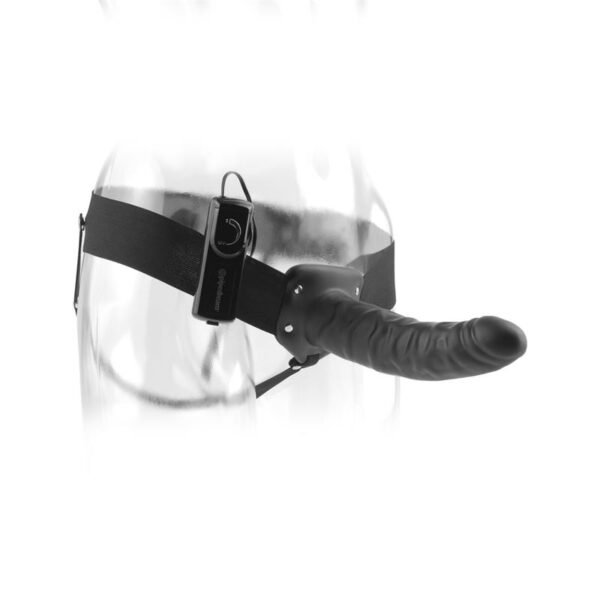 Fetish Fantasy Series 20 cm Vibrating Hollow Strap-On Black - Image 2