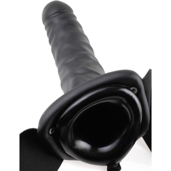 Fetish Fantasy Series 20 cm Vibrating Hollow Strap-On Black - Image 4