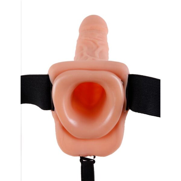 Fetish Fantasy Series 17,7 cm Vibrating Hollow  Strap-On Flesh - Image 4