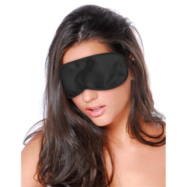 Satin Love Mask Black - Image 2
