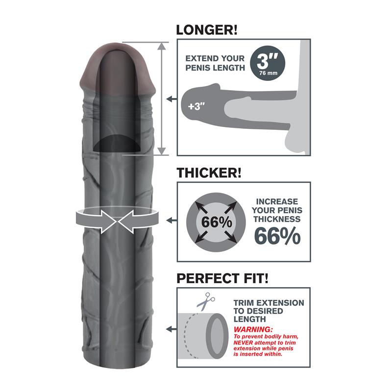 Fantasy X-tensions  Mega 7,6 cm Extension - Black - Image 2