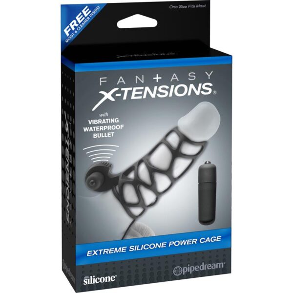 Fantasy X-tensions  Extreme Silicone Power Cage - Black - Image 4
