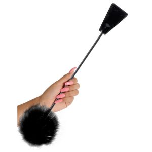 Fetish Fantasy Limited Edition Feather Crop Black