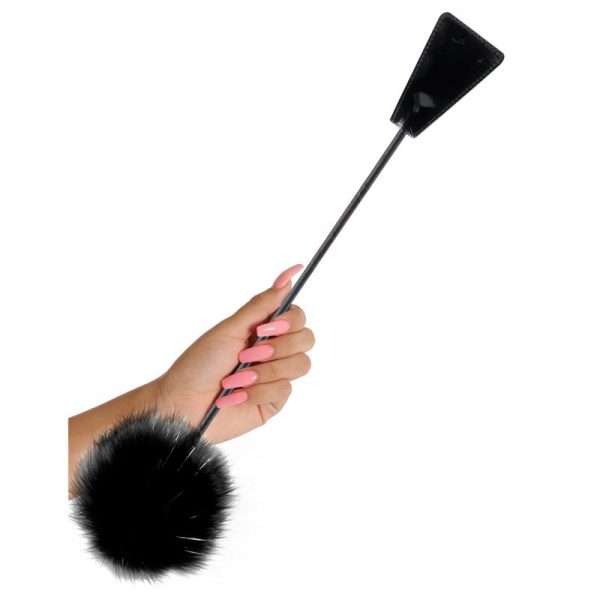 Fetish Fantasy Limited Edition Feather Crop Black