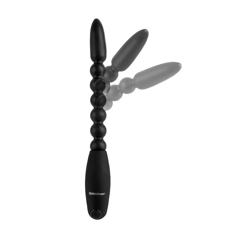 Anal Balls with Vibration Flexa Pleaser Black - Image 2