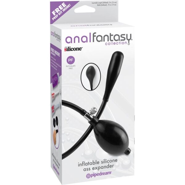 Inflatable Silicone Ass Extensor Black - Image 3