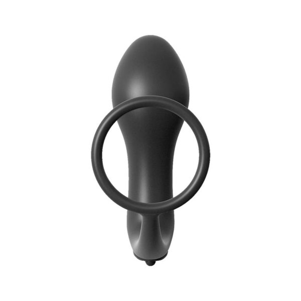 Ass-Gasm Cockring Vibrating Plug  - Colour Black - Image 3