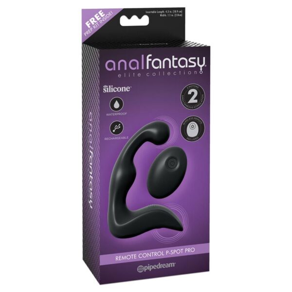 Vibrating P-Spot Massager Black - Image 2