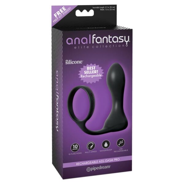 Rechargeable Ass-Gam Black - Image 2