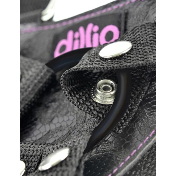 Suspender Harness with Dildo 6 Pink - Image 4