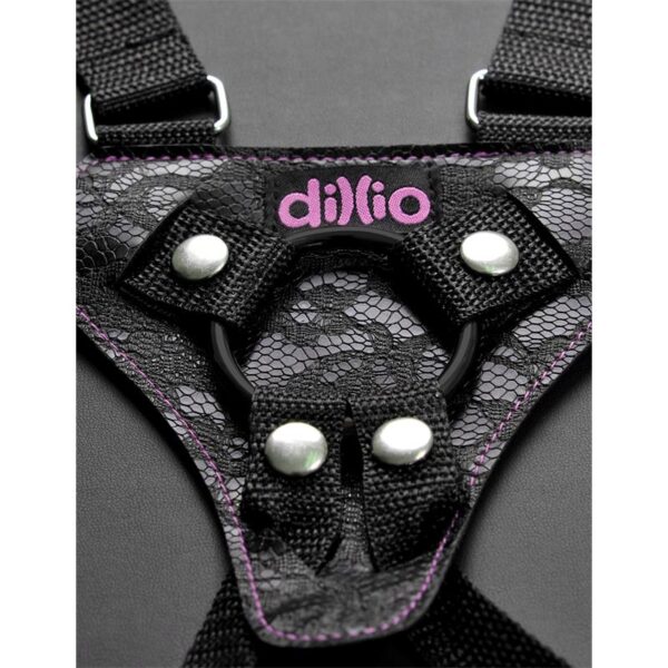 Suspender Harness with Dildo 6 Pink - Image 5