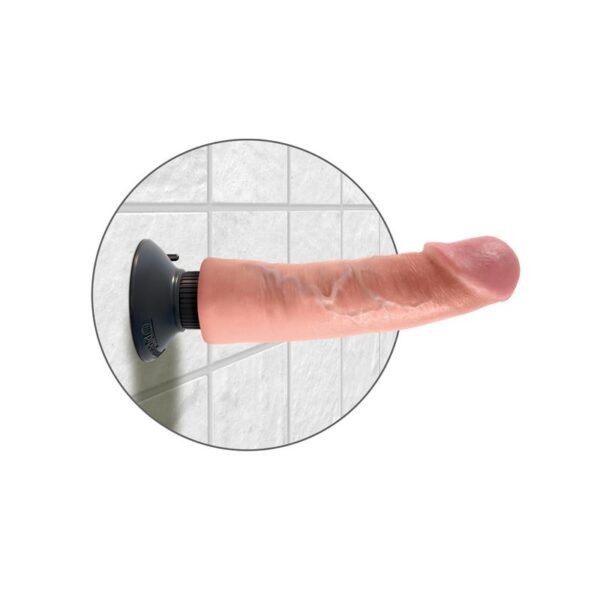 King Cock Vibrating Cock 9 - Flesh - Image 5