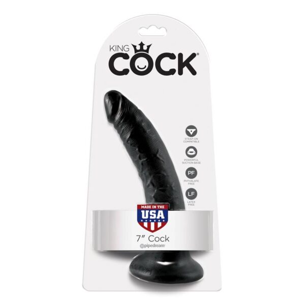 King Cock Dildo 7 - Black - Image 2