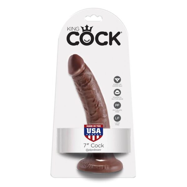 King Cock 17,78 cm Cock - Brown - Image 2