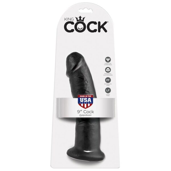 King Cock Dildo 9- Black - Image 2