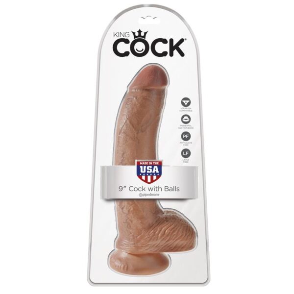King Cock Cock with Balls 9 - Tan - Image 2