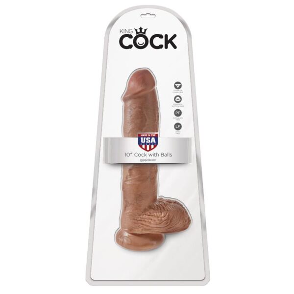 King Cock Cock with Balls 10 - Tan - Image 2