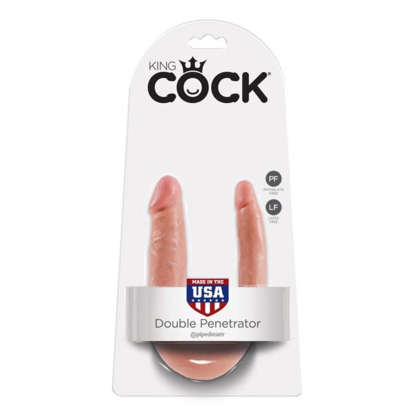 King Cock Double Penetrator Cock Small 5 - Flesh - Image 2