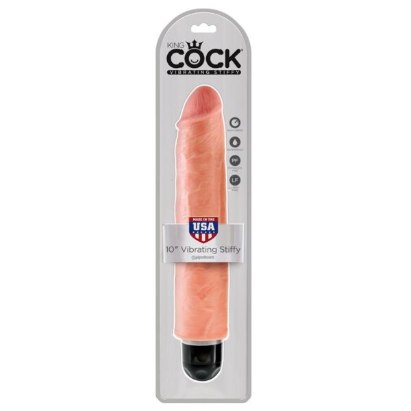 King Cock Vibrating Stiffy 10 - Flesh - Image 2