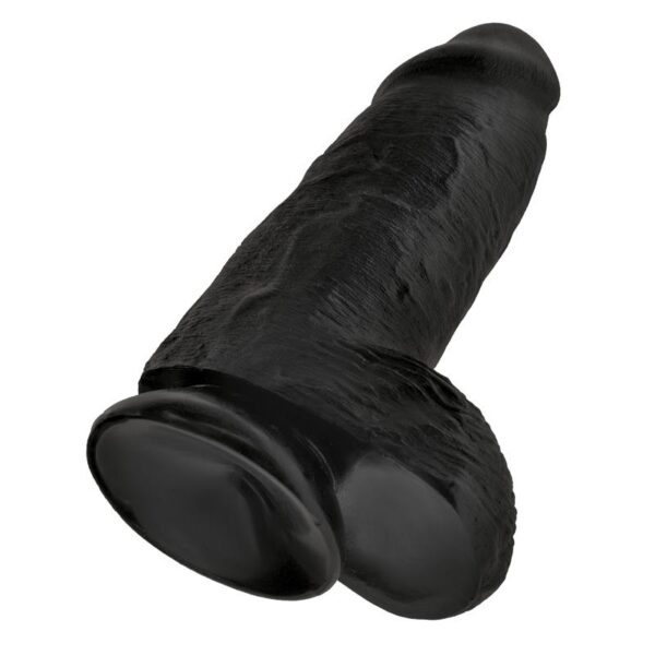 Dildo with Balls Chubby 9 Black - Image 5