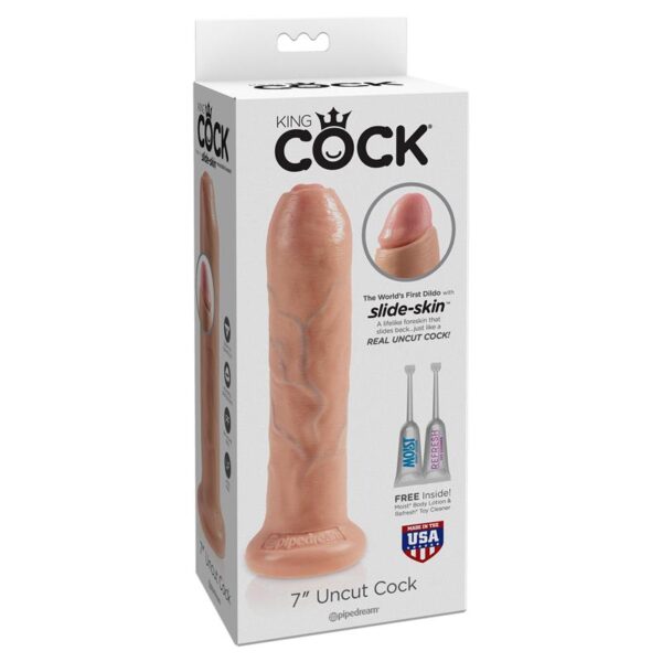 King Cock Realistic Dildo with Movable Foreskin Flesh 7 - Image 2