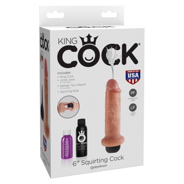 King Cock 6 Squirting Cock - Flesh - Image 2