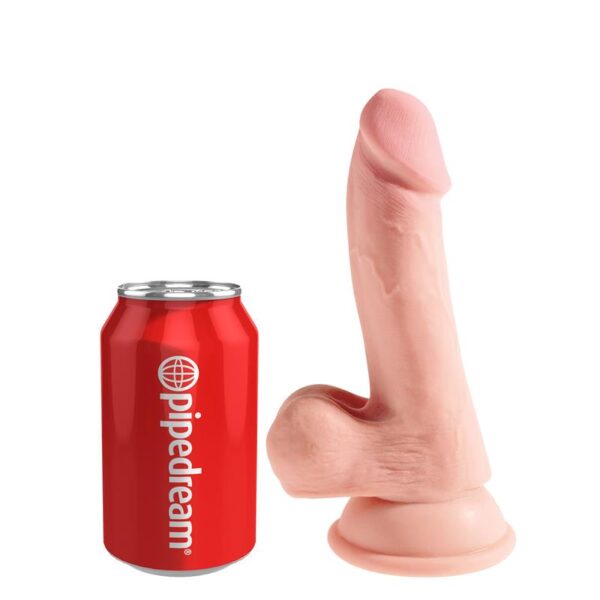 3D Triple Density Dildo with Balls Plus 6.5 Flesh - Image 3