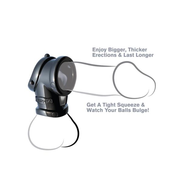 Fantasy C-Ringz Cock Pipe with Ball-Stretcher Black - Image 2