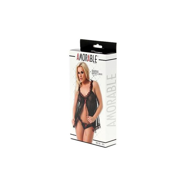 Babydoll and Briefs Black One Size - Image 2