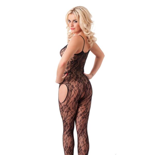 Rimba Amorable Floral Open Catsuit Black One Size - Image 3