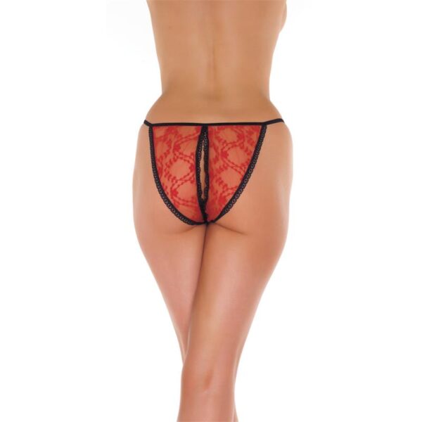Open Brief Red and Black One Size - Image 2