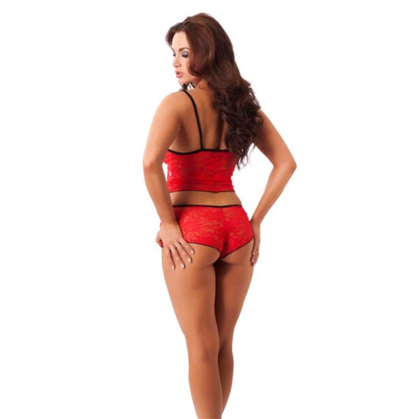 Rimba Amorable Top and Hotpants Red One Size - Image 3