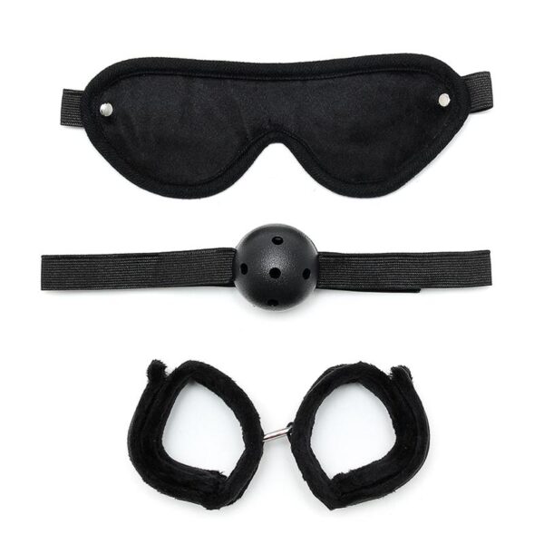 Bondage Set 3 Pieces Black - Image 4