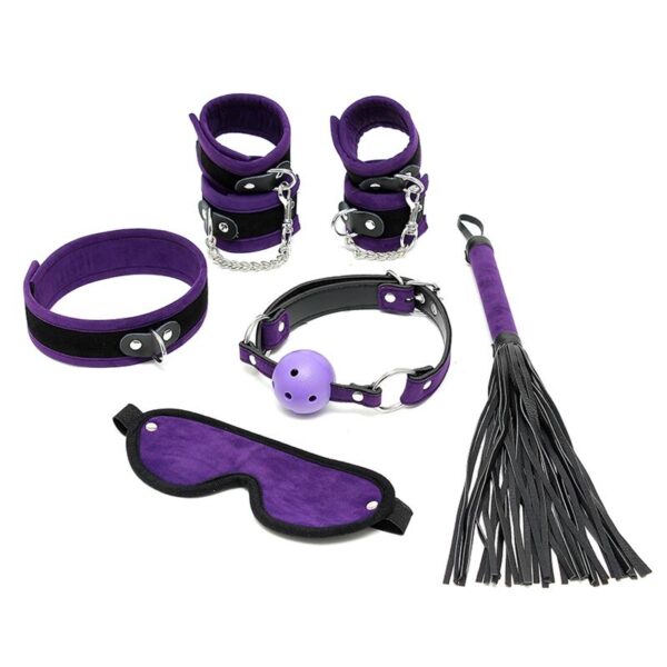 Rimba Bondage Play Complete Restraint Set Purple - Image 5