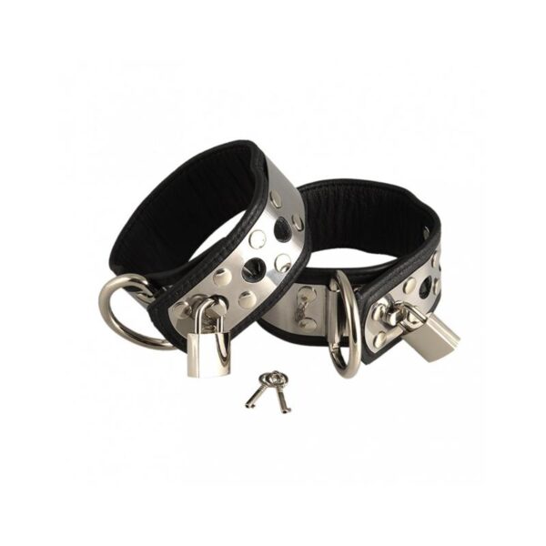 Cuffs with metal and padlock-Adjustable - Image 2