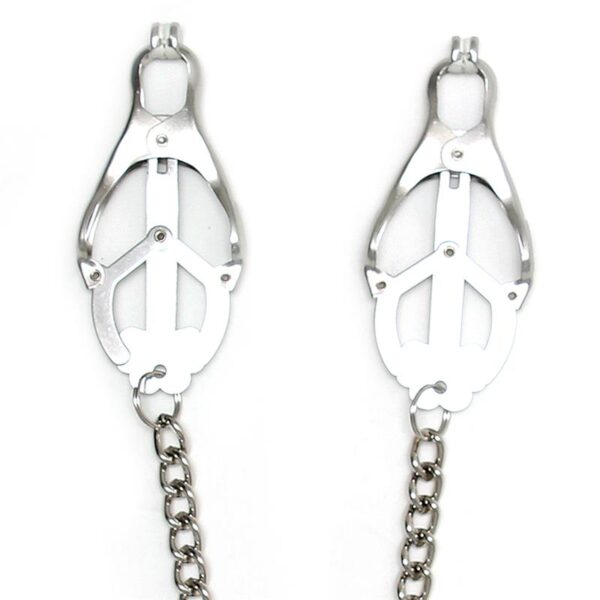 Rimba Bondage Play Nipple Clamps With Chain - Image 2