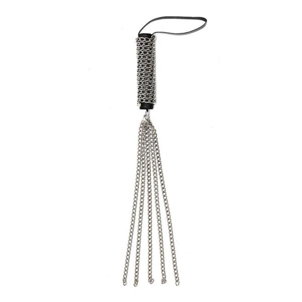 Rimba Bondage Play Flogger 50 cm with Metal - Image 2