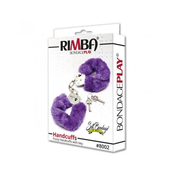 Police cuffs with Purple Fur-Adjustable - Image 2