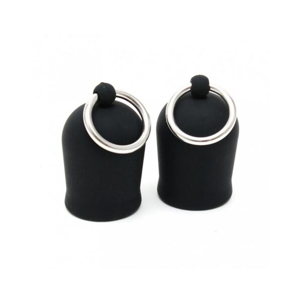 Nippe Suckers with Ring Silicone Black - Image 2
