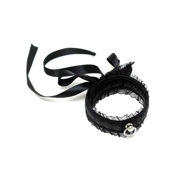Satin Look Collar Black - Image 3